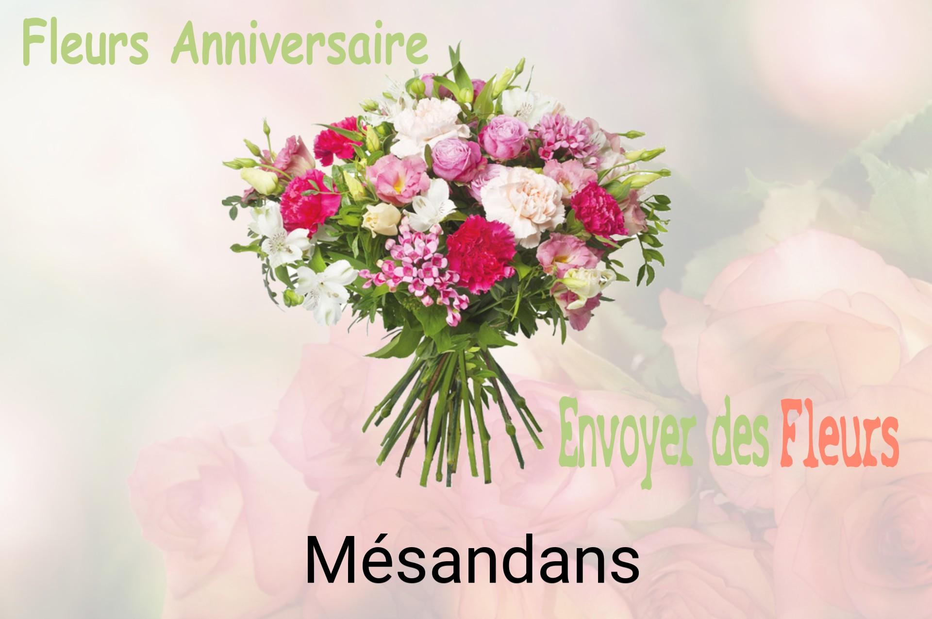 Bouquet de fleurs d’anniversaire livré à Mésandans