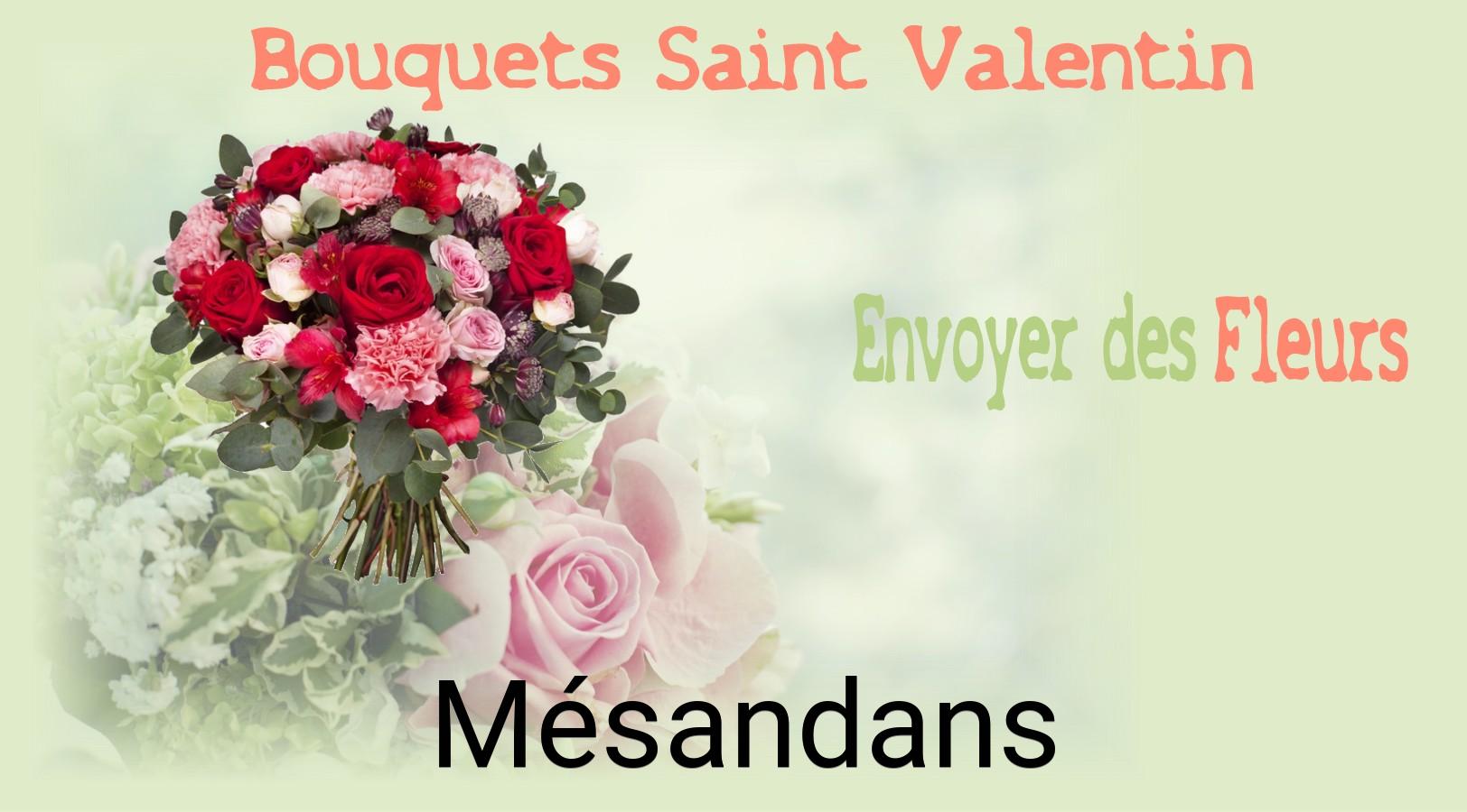 Roses de Saint-Valentin livrées à Mésandans